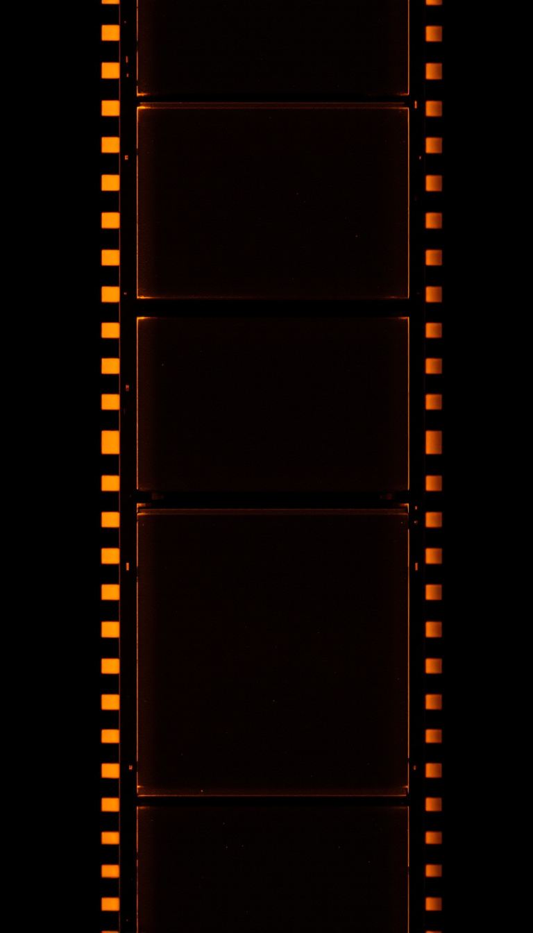 Tira vertical de fotogramas. El motivo de composición del anuario.